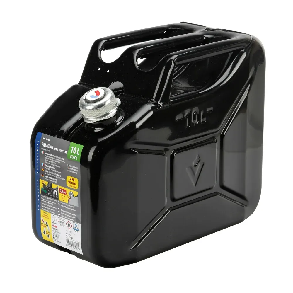 Tanica Carburante Con Tappo Magnetico Metallo 10l