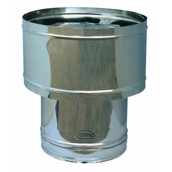 Fumaiolo botte per Tubo Stufa acciaio Inox Piemme Speedy art.30 Ø 250 mm