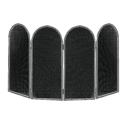 Parascintille '4 Ante' Finitura Nera Cm. 95Xh.50