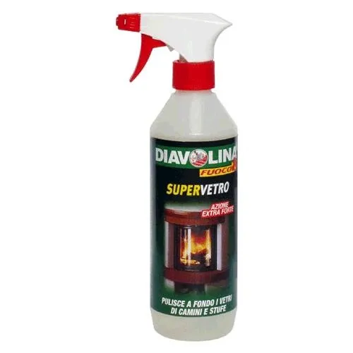 Pulitore Per Vetri Fumisteria 'Diavolina Supervetro' Ml 500 - Con Nebulizzatore