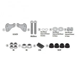 Attacks Windshield Interceptor / Continental GT 650 GIVI per Tifosi
