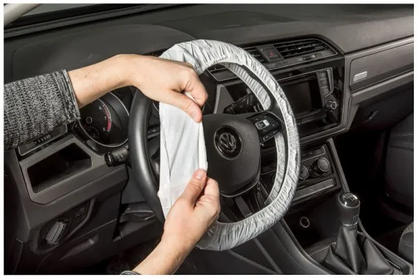 Adesivo per Paraurti Coprivolante Eichner PE bianco 20 my dimensioni: 63 x 10 cm PU: 250 pezzi una scatola 9219-01087