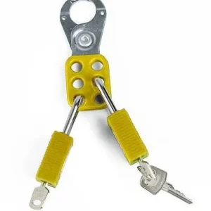 Clip di chiusura multipla DENIOS gialla anello 25 mm sicurezza fino 6 serrature 209-700