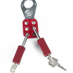 Clip di chiusura multipla DENIOS rossa anello 25 mm sicurezza con fino 6 serrature 209-698