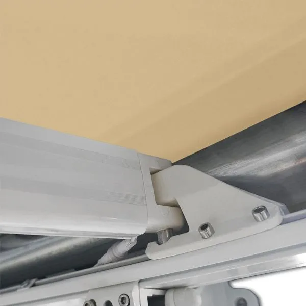 Tenda da sole cassonetto completa HOME DELUXE LED ELOS - 395 x 300 cm colore sabbia 22426