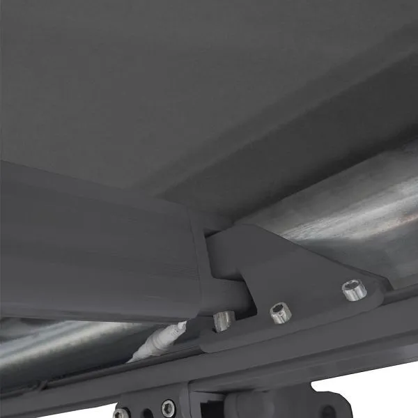 Tenda da sole cassonetto completa HOME DELUXE LED ELOS - 500 x 300 cm antracite 49434