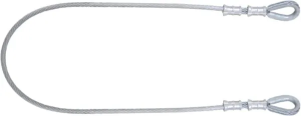 Anello di ancoraggio fune metallica Kratos da 1 m FA6000610