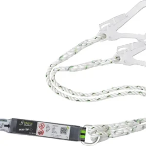 Cordino Kratos Y con assorbitore di energia corda intrecciata 150 m moschettone FA5020217 e 2 x FA5020755 FA3020015