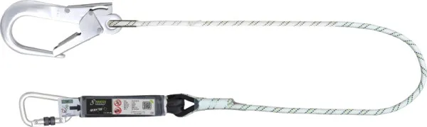 Cordino Kratos con assorbitore di energia corda kernmantel e moschettoni alluminio lg. 1m FA3052210
