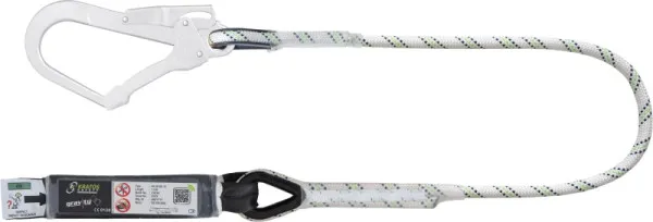 Cordino Kratos con assorbitore di energia corda Kernmantel 150 m con moschettone FA5020755 FA3050215
