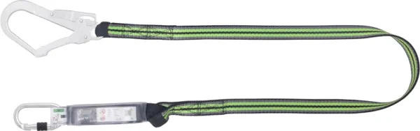 Cordino Kratos con assorbitore di energia fettuccia 180 m con moschettone FA5010117 e FA5020755 FA3030418