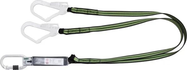 Cordino Kratos Y con assorbitore di energia fettuccia 180 m con moschettone FA5010117 e 2 x FA5020755 FA3040018