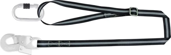 Kratos Cordino di posizionamento sul posto di lavoro ignifugo FIRE FREE da 2 m con 2 moschettoni FA 5010117 FA4090520