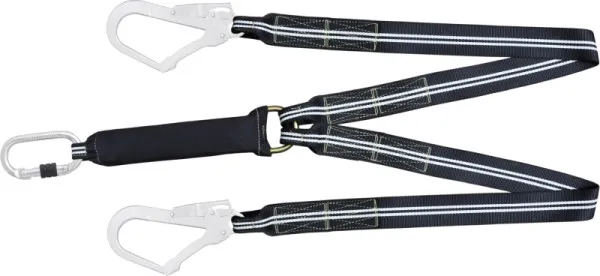 Kratos Flame Resistente FIRE FREE Lanyard Y con assorbitore di energia 1 m con moschettone FA 5010117 e FA 5020755 FA3040210