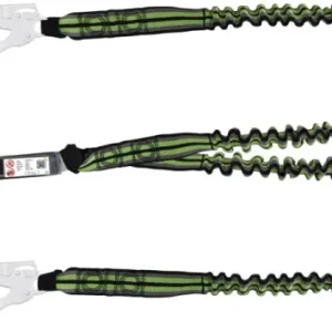 Lanyard Kratos Y fettuccia elastica con assorbitore di energia 150 m con moschettone FA5010117 e 2 x FA5020755 FA3080015