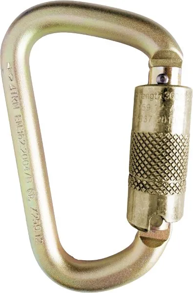 Moschettone Skylotec con Trilock STEEL D TRI alluminio HMS 22 kN arancione H-132