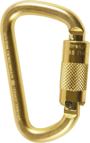 Moschettone Skylotec con twistlock STEEL D TW alluminio HMS 22 kN grigio scuro H-129