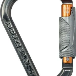 Moschettone Skylotec twist lock DOUBLE TWIST grigio alluminio ovale 24 kN esecuzione: qualità H-173-TW