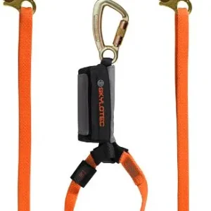 Skylotec Y-Lanyard 1.2-1.8m 2 moschettoni laterali di fissaggio arancione SKYSAFE PRO ADJUSTABLE Y L-0642-1.8