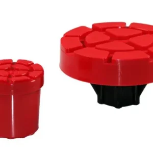 Set di supporti di montaggio clip Busching per martinetto 120 30 mm e 60 30 mm rosso capacità di carico 500 kg 100607