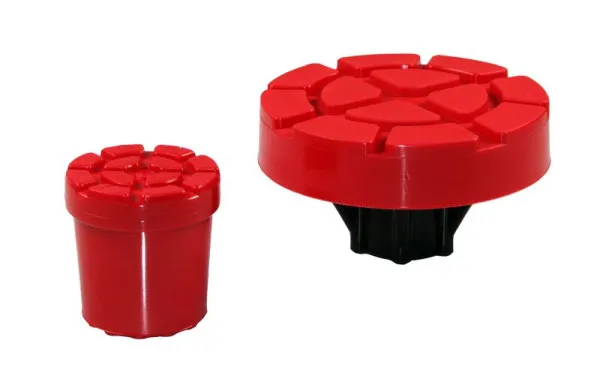 Set di supporti di montaggio clip Busching per martinetto 120 30 mm e 60 30 mm rosso capacità di carico 500 kg 100607
