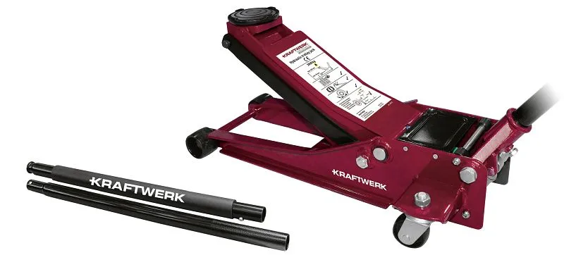 Cric carrello da officina Kraftwerk max 2 tonnellate e un'altezza di sollevamento da 75 505 mm 38112