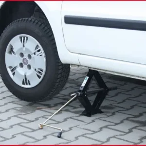 Martinetto forbice acciaio KS Tools con manovella 1.500 kg 160.0704