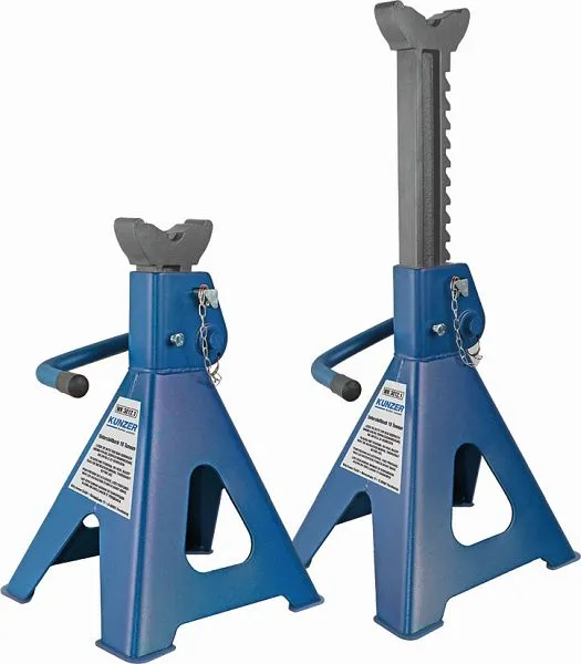 Cavalletto Kunzer 10 tonnellate coppia con bulloni di sicurezza 452-700 mm WK 3012.1