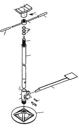 Cavalletto di supporto telescopico Kunzer con pedale 7TUS01