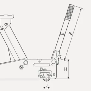 Martinetto da manovra Kunzer 1500 kg RH 25015