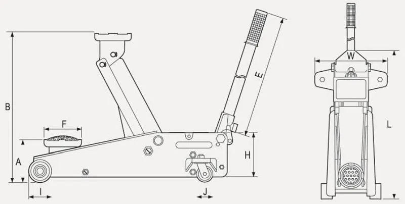 Martinetto da manovra Kunzer 1500 kg RH 25015