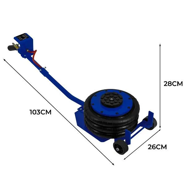 Monster Cric pneumatico 35 T Maniglia leva lunga 40 cm Altezza di sollevamento Cric carrello 212244