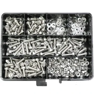 Assortimento viti con testa rondella 630 pezzi acciaio inox