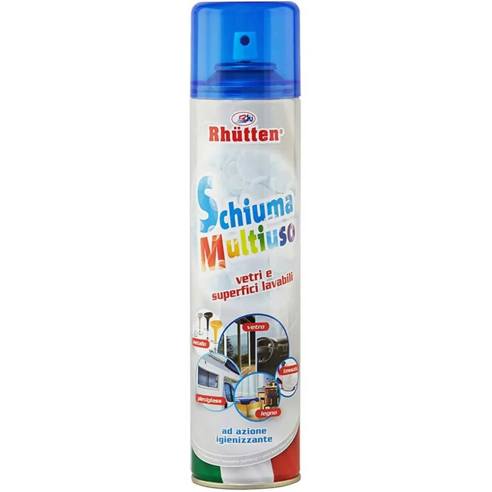 Rhutten Schiuma Multiuso Vetri e Superfici Lavabili Sgrassatore Igienizzante