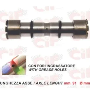 Kit perno asse forcella sospensione con cuscinetti Piaggio Ape 703 602 TM FL CAR