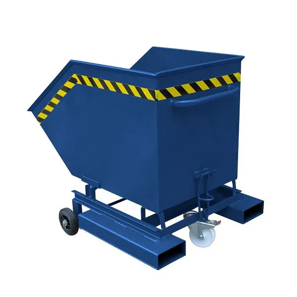 Furgone industriale Eichinger con ruote e tasche drive- 300 kg 375 litri blu genziana 20410600000097