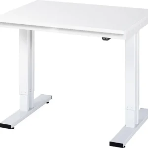 Tavolo da lavoro RAU collezione adlatus 300 (regolabile elettricamente altezza) piastra melammina 1000x720-1120x800 mm 08-...