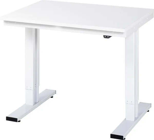 Tavolo da lavoro RAU collezione adlatus 300 (regolabile elettricamente altezza) piastra melammina 1000x720-1120x800 mm 08-...