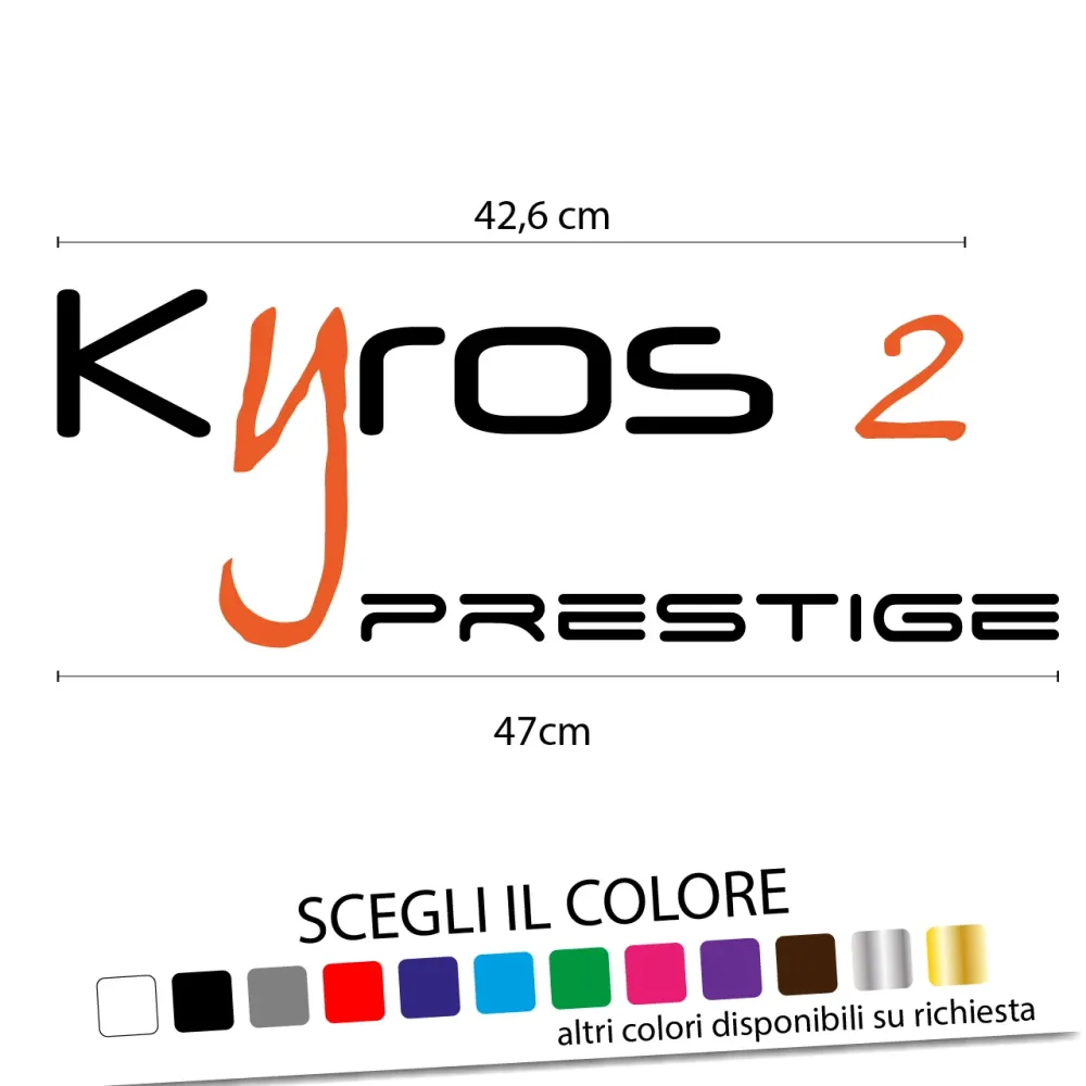 Adesivo per Camper Logo KYROS 2 Prestige