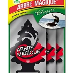Arbre Magique 102710 Deodorante Auto, Profumo Tris Sport, Nero/Bianco/Rosso,...