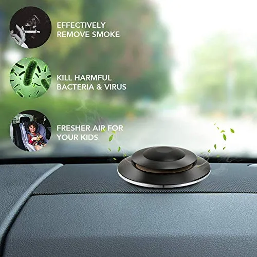 CleanDell Diffusore Profumo Auto, Aromaterapia Auto di Oli Black