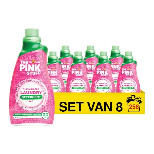 Pink Stuff detersivo liquido biologico 960ml - confezione da 8