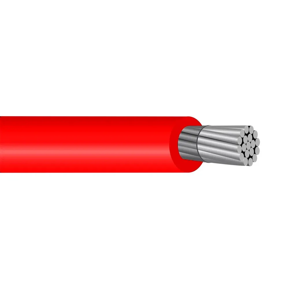 400 MCM THHN/THWN-2 Aluminum Cable PVC Insulation Poliammide Jacket 600V Black