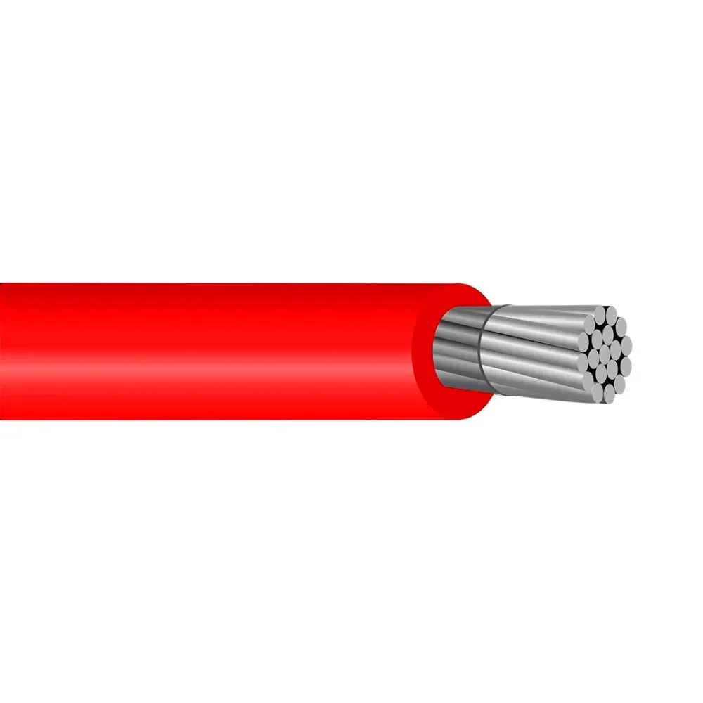 500' 250 MCM THHN/THWN-2 alluminio Cable PVC Insulation Nylon Jacket 600V Black