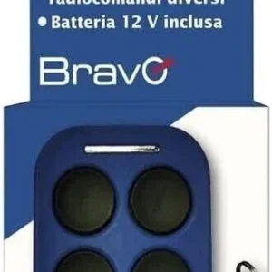Accoppiamento Denti Bravo Aladino Telecomando Universale Radiocomando 433Mhz - Per Codice Fisso