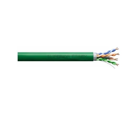 4 Pair 23 AWG Plenum Cat6+ F/UTP Aluminum Shielded Pieno Copper Cable Red 6T-272-9B 1000 ft Plywood Reel