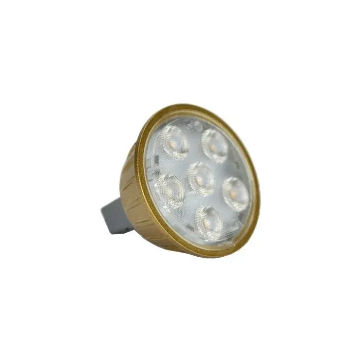 Unique Lighting Systems - LED-4W-CM6FL30K - Flex Gold Series MR16 Flood, 4W, 3000K con Foro Scanalato