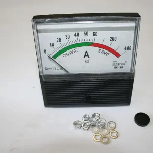 Amperometro ELMAG 0-400 80x80mm per EUROSTART 700/1000 automatico 9505260
