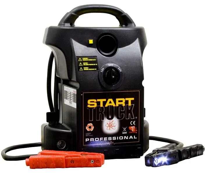 Stazione energetica / dispositivo di avviamento ELMAG 12/24V START TRUCK 5000/2500 inclusa illuminazione LED sul terminale...