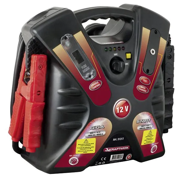 Avviatore per centrale elettrica GigaStart 12 V 1800 CA / 9000 31317 Kraftwerk